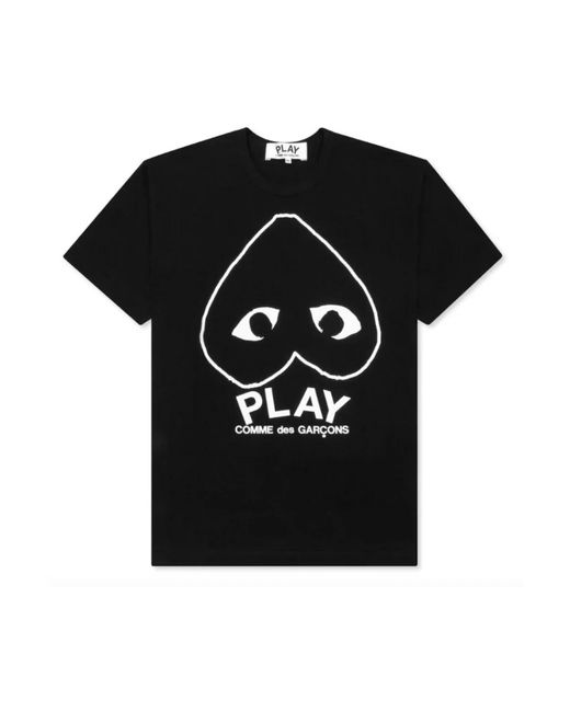 T-Shirts COMME DES GARÇONS PLAY de hombre de color Black
