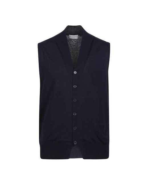 Ballantyne Jassen ,Blauw ,Katoen V-Neck Truien in het Blue voor heren