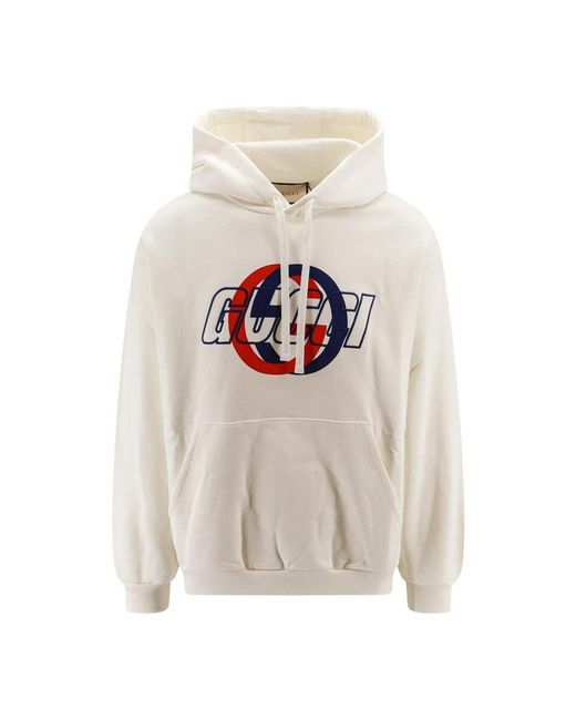Gucci White Hoodies for men