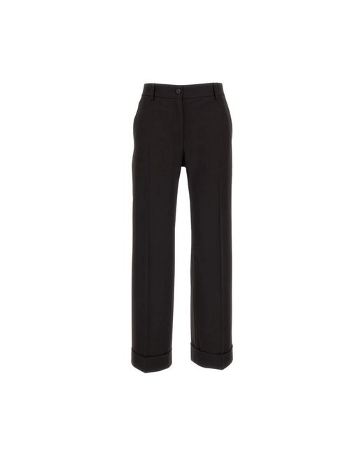 Alberto Biani Black Wide Trousers