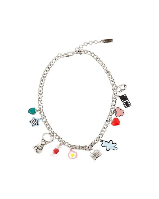 Marc Jacobs White Charm Halskette
