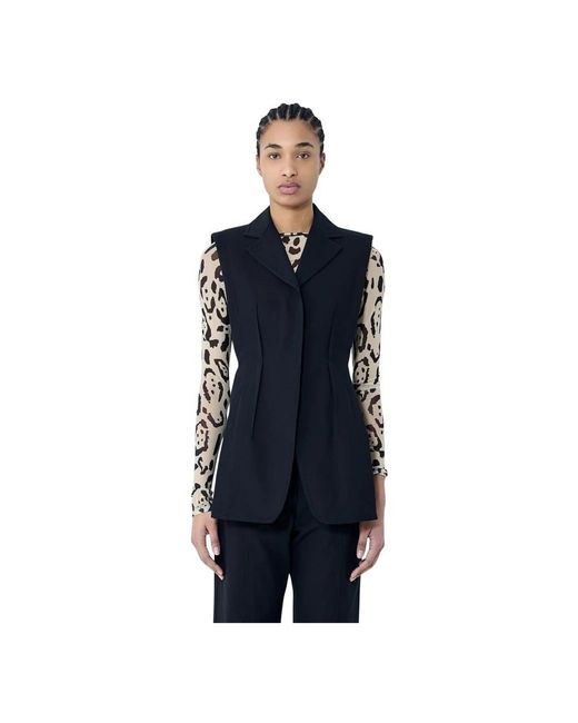 Sportmax Blue Waistcoats
