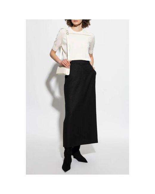 Jil Sander White Baumwolltop