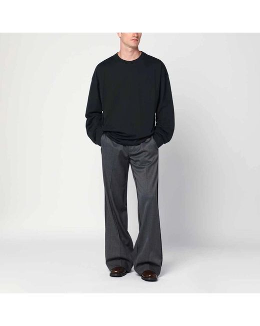 Dries Van Noten Black Long Sleeve T-Shirts for men