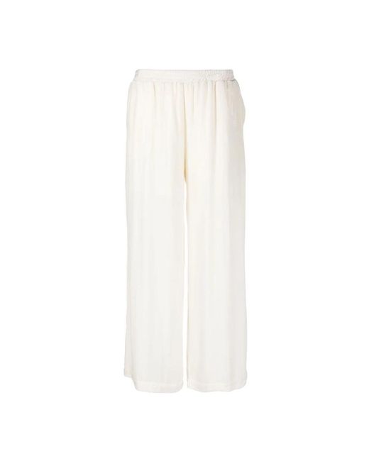 Gold Hawk White Wide Trousers