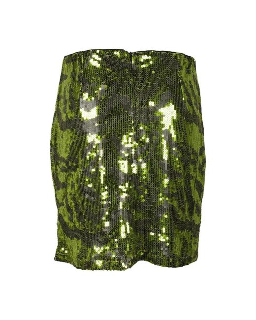 Gestuz Rokken ,Groen ,Polyester Elegante Zwarte Jurk 100% Polyester in het Green