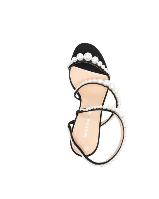 Mach & Mach Metallic High Heel Sandals