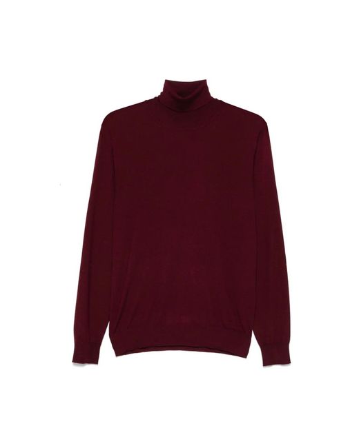 Fedeli Purple Cashmere Knitwear for men