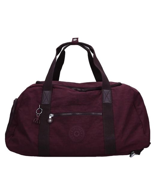 Kipling Purple Duffelbag Aus Technischem Material