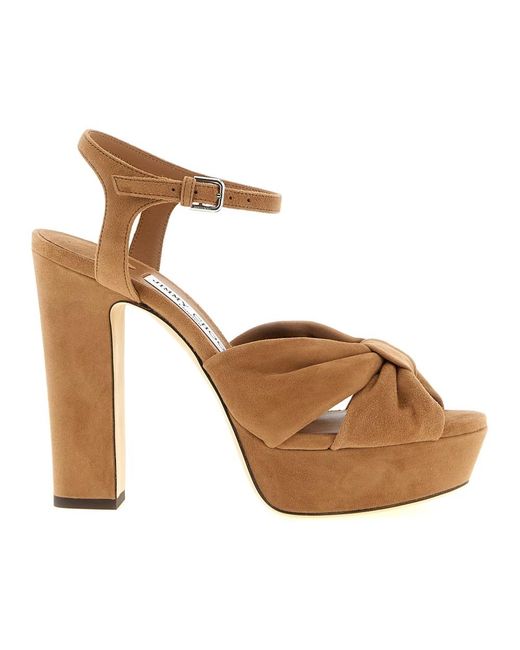 Jimmy Choo Brown High Heel Sandals