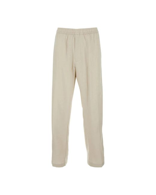 Calvin Klein Natural Straight Trousers for men