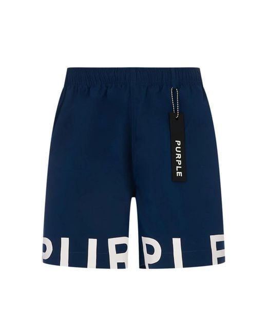 Purple Brand Blue Casual Shorts for men