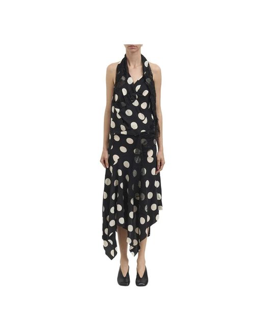 Junya Watanabe Wrap Jurken in het Black