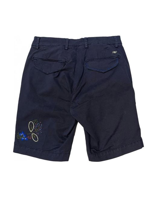Bob Blue Casual Shorts for men