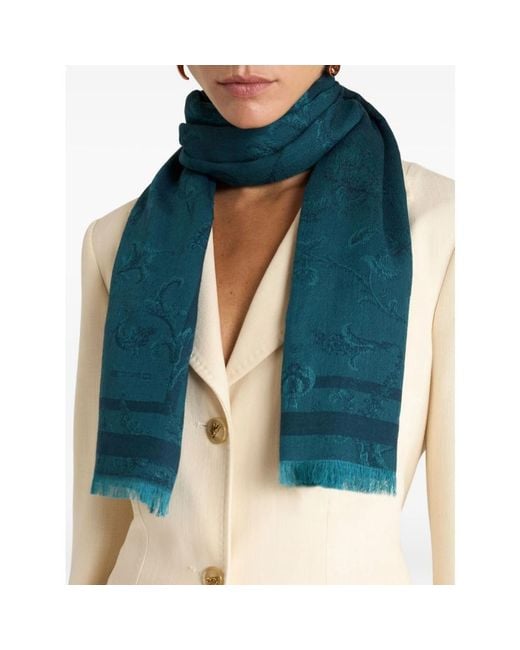 Etro Blue Scarves