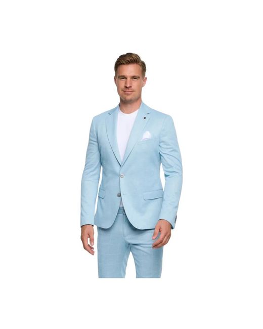 Zuitable Jassen ,Blauw ,Di Nick Chk Lichtblauw Geruite Blazer in het Blue voor heren