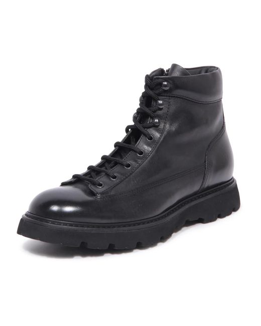Doucal's Blue Lace-Up Boots for men