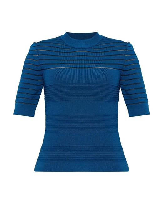 Balmain Fitted Top in het Blue