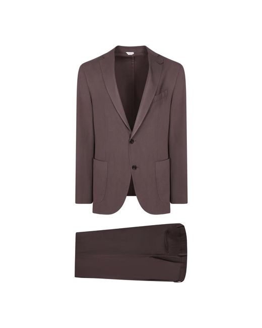Boglioli Brown Single Breasted Suits for men