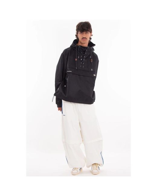 Adidas Fitness ,Zwart ,Polyester Wb Tech Sailor Jacket in het Black voor heren