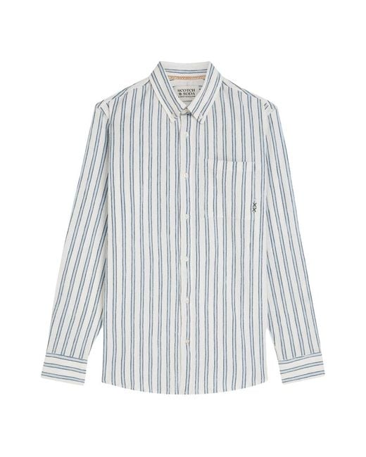 Scotch & Soda Hemd in het Blue voor heren