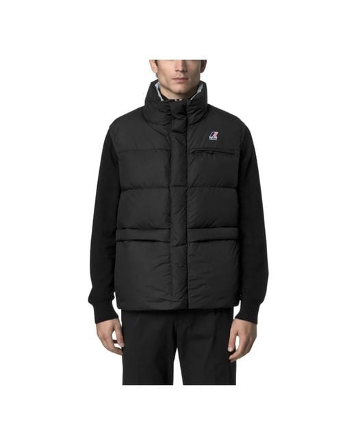 K-Way Black Waistcoats for men