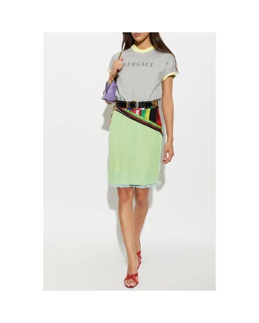 Short Skirts Versace de color Green