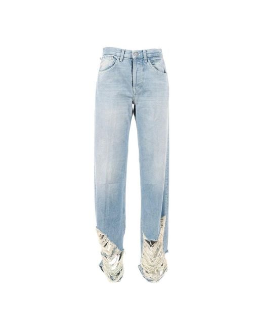 Dondup Blue Straight Fit Jeans for men