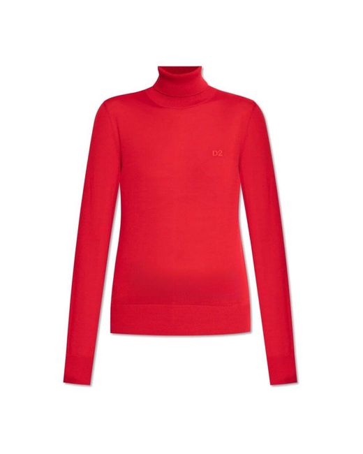 DSquared² Red Turtlenecks