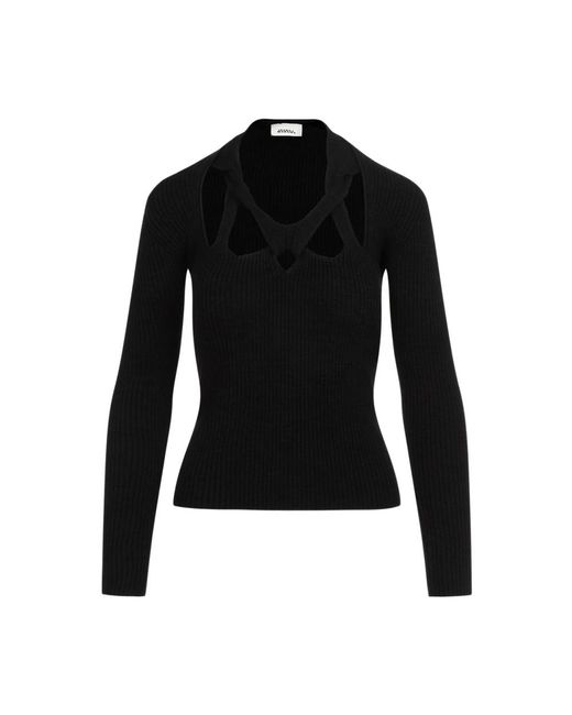 Isabel Marant Black Round-Neck Knitwear