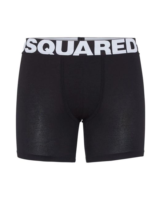 DSquared² Ondergoed ,Zwart ,Maxi Logo Trunk in het Black voor heren