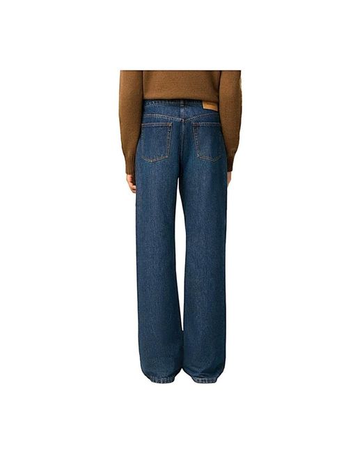 AMI Blue Loose Fit Jeans for men