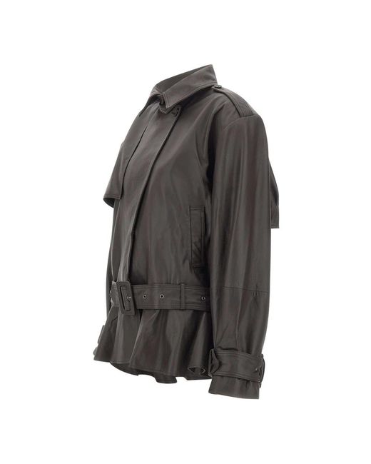 ROTATE BIRGER CHRISTENSEN Black Leather Jackets