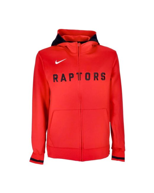 Nike Fitness ,Rood ,Polyester Nba Dri-Fit Showtime Hoodie in het Red voor heren