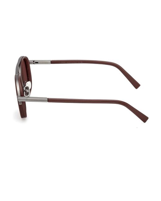 Zegna Brown Sunglasses for men