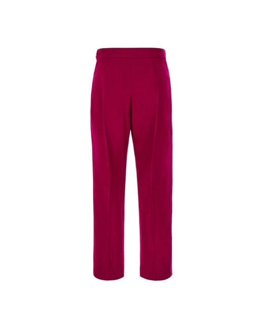 Fendi Red Slim-Fit Trousers