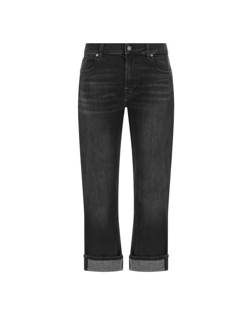 7 For All Mankind Gray Slim Fit Jeans
