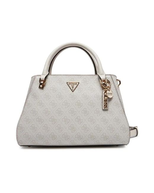 Guess Gray Monogramm Handtasche