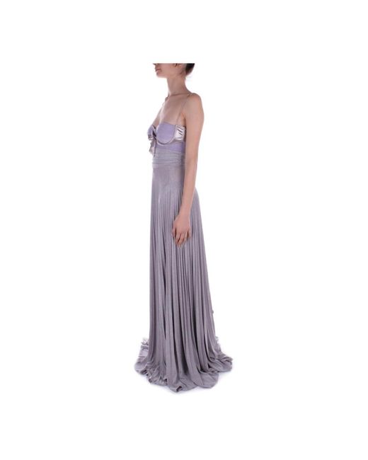 Elisabetta Franchi Purple Red carpet kleid mit schleifendetail,maxi dresses