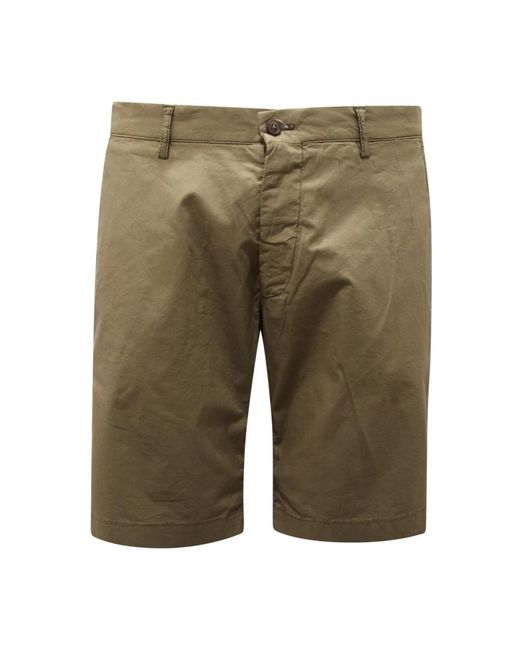 BERWICK 1707 Green Casual Shorts for men