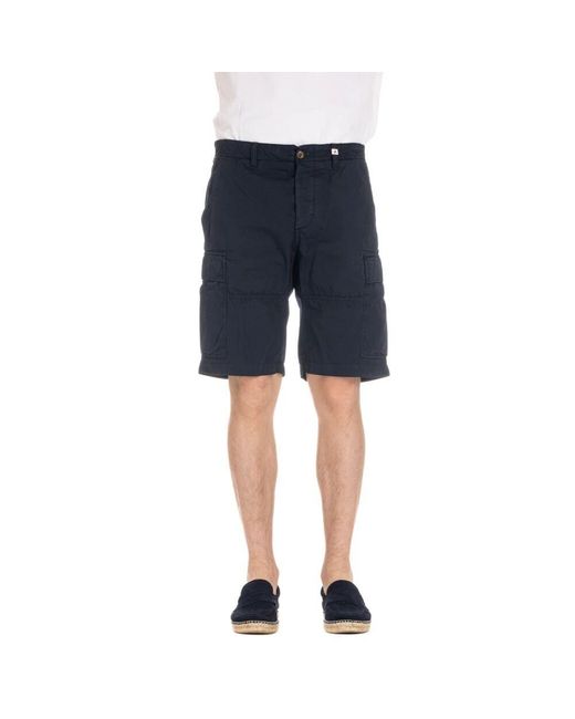 Myths Blaue baumwoll-bermuda-shorts ares in Blue für Herren