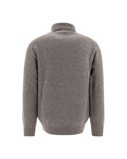 Beams Plus Gray Turtlenecks for men