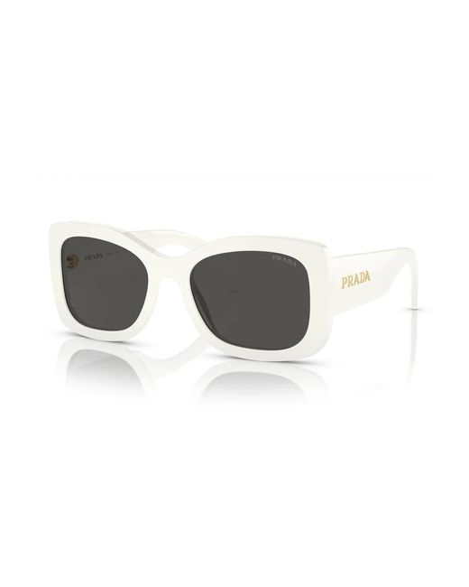 Prada Ovale Zonnebril in het Gray