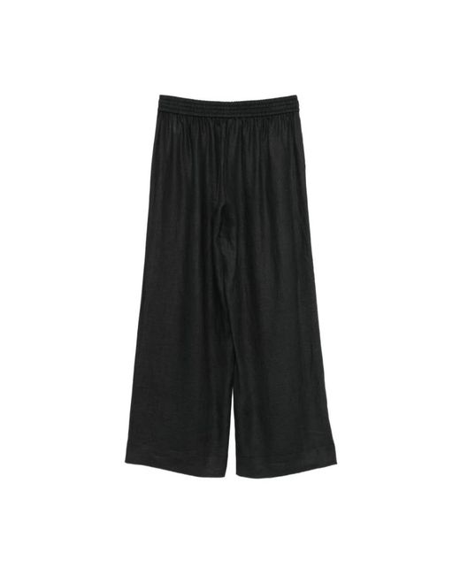 Clips Black Wide Trousers