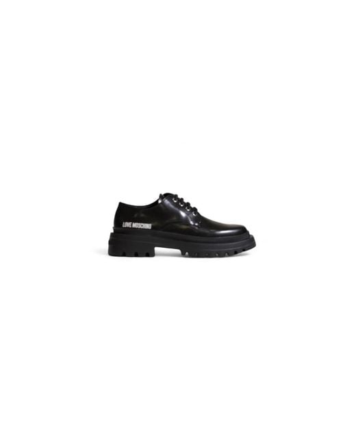 Love Moschino Black Laced Shoes