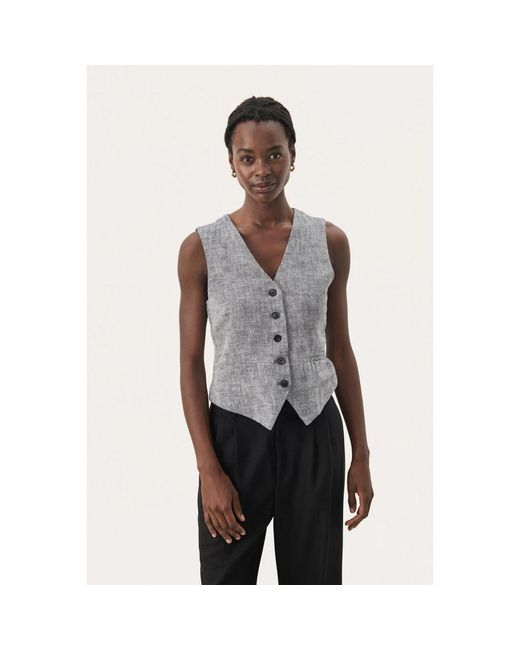 Vests di Part Two in Gray