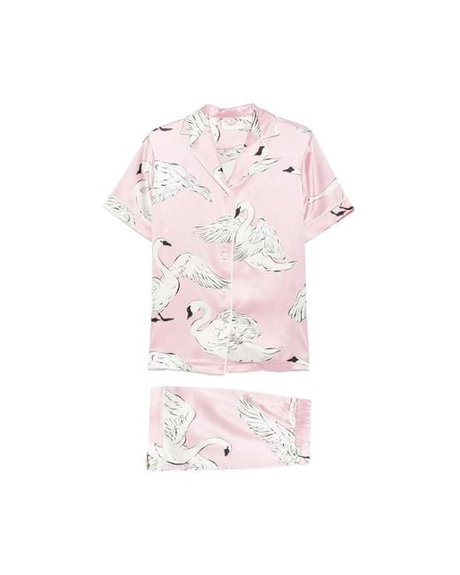 Olivia Von Halle Pink Pyjamas