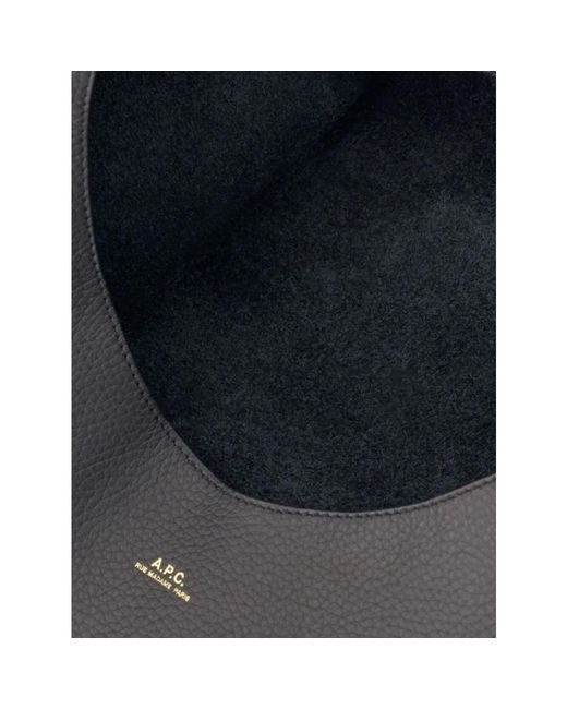A. P.C. "Le Neige" Tote Bag di A.P.C. in Black