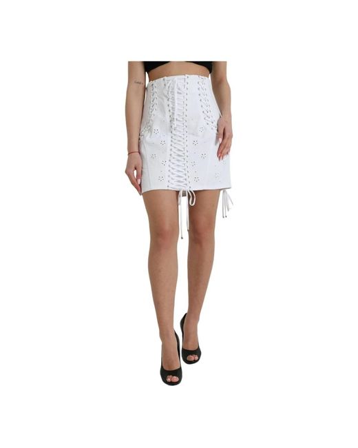 Skirts > short skirts Dolce & Gabbana en coloris White