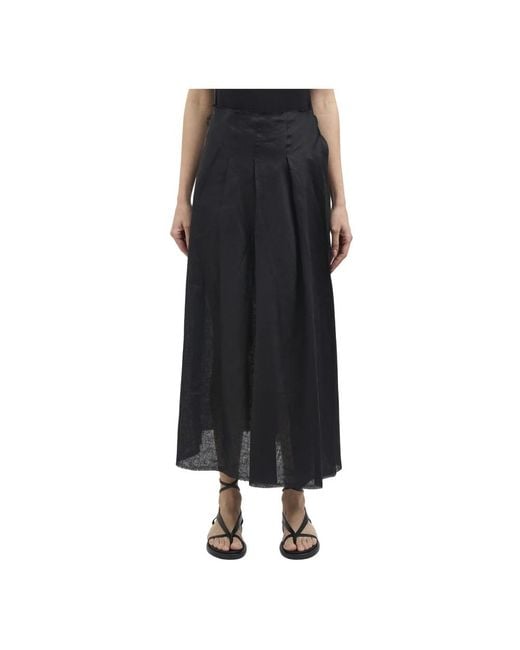 Isabel Benenato Black Midi Skirts
